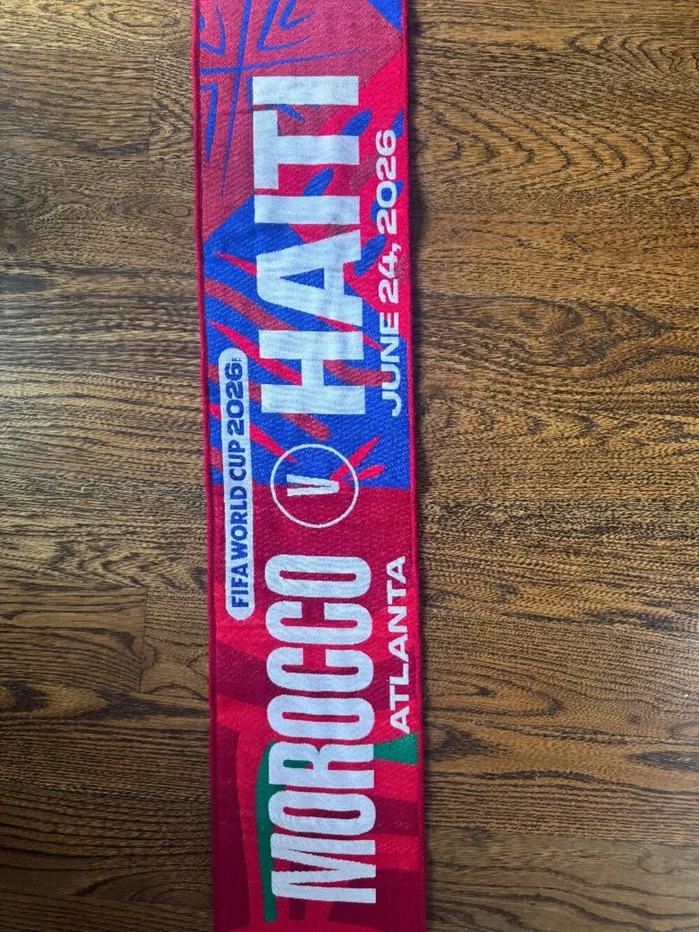 Morocco vs Haiti Match Scarf Atlanta FIFA World Cup 2026